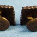 vintage GOLDSTONE Button Cuff Links - Victorian Jewelry