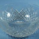 CLARK Cut Glass Finger Bowl - STRAW & FAN Pattern - Brilliant Period Glass