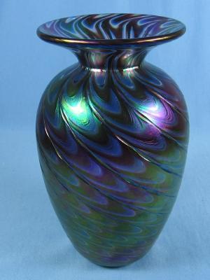 Mt St. Helen's Volcanic Ash Glassworks - Art Glass Vase
