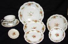 Antique Haviland Germany 103 piece Pottery Porcelain Dinnerware - Service for 12
