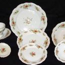 Antique Haviland Germany 103 piece Pottery Porcelain Dinnerware - Service for 12