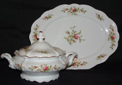 Antique Haviland Germany 103 piece Pottery Porcelain Dinnerware - Service for 12