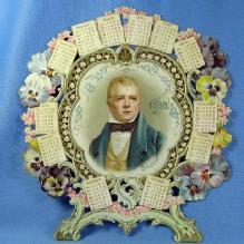 old vintage 1898 Diecut Calendar - Victorian Die Cut of SCOTT - Victorian Paper