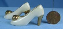 Miniature pair Shoes - Vintage Porcelain Mini