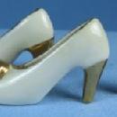 Miniature pair Shoes - Vintage Porcelain Mini