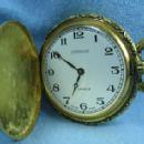 old Swiss Made 17 jewel Pocket Watch - Hunt Scene DOG & DUCK Vintage Jewelry