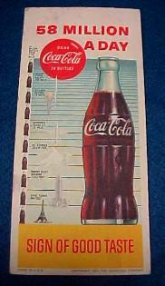 1957 Ink Blotter Coca-Cola - Advertising