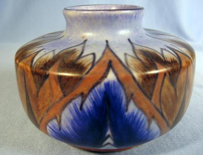 Chameleon Ware Art Pottery Blue - George Clews
