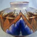 Chameleon Ware Art Pottery Blue - George Clews