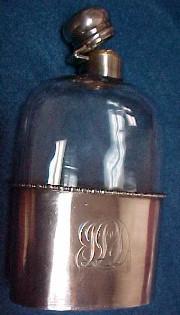 FLASK Sterling Glass Drinking Bottle - Silver