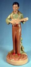 old vintage Chalk Figure of Man Playing Guitar - ELVIS ???