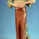 old vintage Chalk Figure of Man Playing Guitar - ELVIS ???