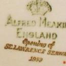 old St Lawrence Seaway Souvenir - 1959 Alfred Meakin Porcelain