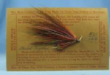 old Hand Tied Fly Fishing Lure - SNORTING BUCK - Trout Bass Salmon Rainbow Fish Bait - Vintage sporting