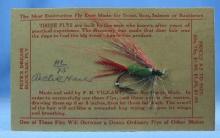 old Vintage Fly Fishing Bait Lure - Hand Tied ARTIC HARE Buck Tail Fly - Vintage Sporting