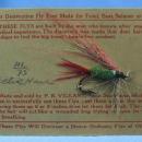old Vintage Fly Fishing Bait Lure - Hand Tied ARTIC HARE Buck Tail Fly - Vintage Sporting