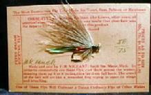 old Vintage Fly Fishing Bait Lure - Hand Tied BK BUCK- Buck Tail Fly - Vintage Sporting