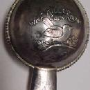 COCK ROBIN Sterling Baby Rattle MOP - Silver