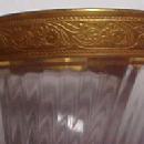 Tiffin Gold Encrusted Pink Stemware Wine - Glass