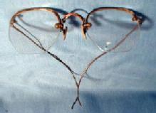 antique Victorian Era Eye Glasses 1880 - Gold Filled Spectacles - misc