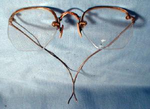 Victorian Era Eye Glasses 1880 - Gold Filled Spectacles - misc