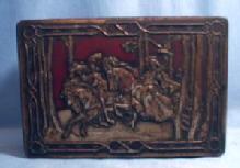 Kitchen Riley's TOFFEE Tin - Hunting Scene - Equestrian Hunting with Falcons - Vintage Advertising Metalware