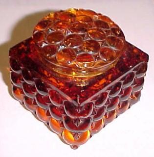 AMBER Thousand Eye INKWELL - Glass