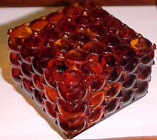 AMBER Thousand Eye INKWELL - Glass