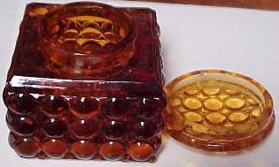 AMBER Thousand Eye INKWELL - Glass