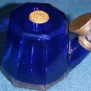 TEAKETTLE COBALT INKWELL with Lid - Glass