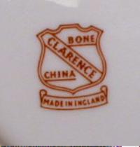 Cup and Saucer - Clarence Bone China Pottery Porcelain
