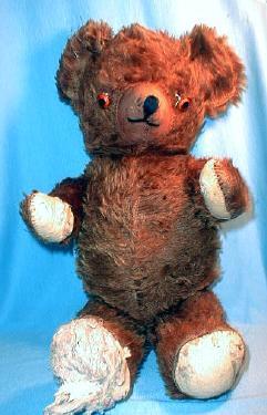 Antique Jointed Growler TEDDY BEAR - Vintage Mohair toy Bear