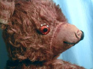 Antique Jointed Growler TEDDY BEAR - Vintage Mohair toy Bear