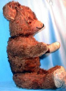 Antique Jointed Growler TEDDY BEAR - Vintage Mohair toy Bear