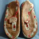 vintage American Indian Beaded Moccasins - Ethnographic