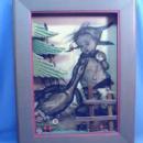 Signed Anri Hand Carved Wood Frame Hummel Print - Vintage Carved Wood Frame - Childs Room Decor Furniture Accessory