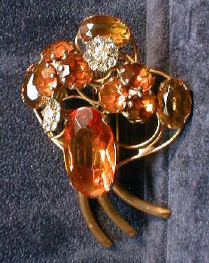 Designer Fred Block FUR CLIP - One of A Kind AWESOME Vintage Estate Jewlery-