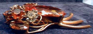 Designer Fred Block FUR CLIP - One of A Kind AWESOME Vintage Estate Jewlery-