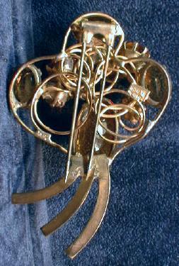 Designer Fred Block FUR CLIP - One of A Kind AWESOME Vintage Estate Jewlery-