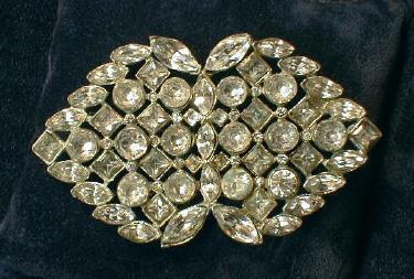Jewelry HUGE vintage Rhinestone Brooch - Size Does Matter -
