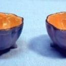 Japan Lustre Open Salts - Pair Porcelain Luster Salt Dips