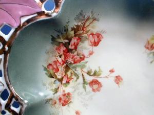 Meissen or Old Paris Pierced Rim Bowl - Large Antique