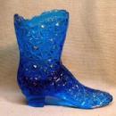Fenton Glass Boot - Daisy & Button Victorian High Top Shoe
