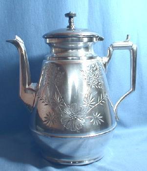 vintage Meriden Silver Plate Coffee Pot Silverplate