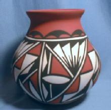 old vintage Acoma Artist Signed Pot - Native American Indian Pottery - ethnographic