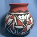 old vintage Acoma Artist Signed Pot - Native American Indian Pottery - ethnographic