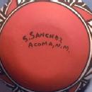 old vintage Acoma Artist Signed Pot - Native American Indian Pottery - ethnographic
