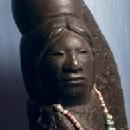old vintage Native American Indian Artist Jobeth Maize - Zuni Figure of OLLA MAIDEN - ethnographic pottery