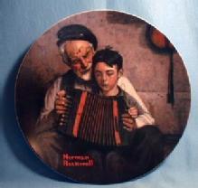 Norman Rockwell Plate THE MUSIC MAKER Limited Edition Porcelain Plate