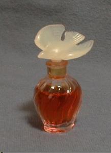 Ricci Miniature Perfume Mini Bottle - Dove Stopper - Vintage Glass Bottle